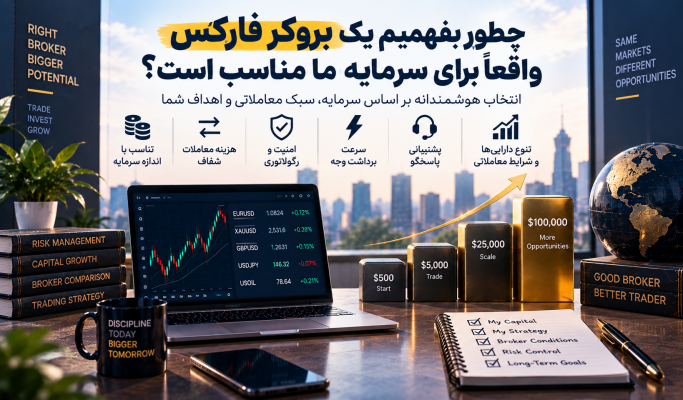 چطور بفهمیم یک بروکر فارکس واقعاً برای سرمایه ما مناسب است؟
